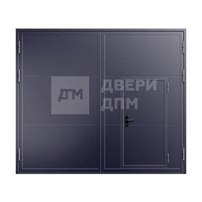 Противопожарные ворота EI-60 с калиткой ВПМ-67